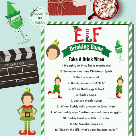 elf drinking game|fun drinking games.